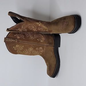 Masterson Women's Square Toe Western Cowgirl Work Boots Size: 9.5M